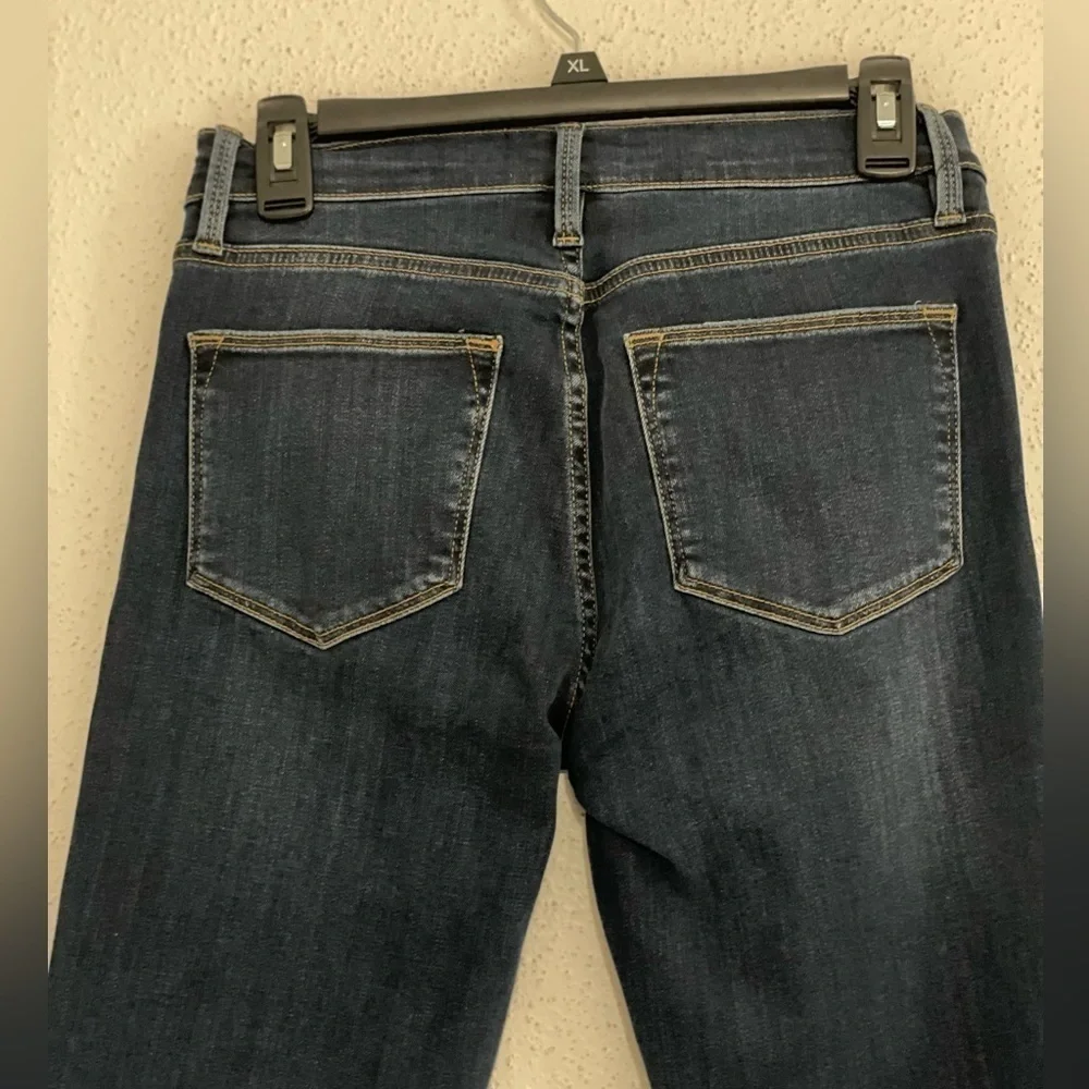 EUC Frame Denim Le High Skinny Dublin Chew dark wash jeans size 27